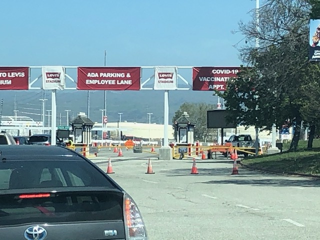 Levi's Stadium had become a vaccination clinic