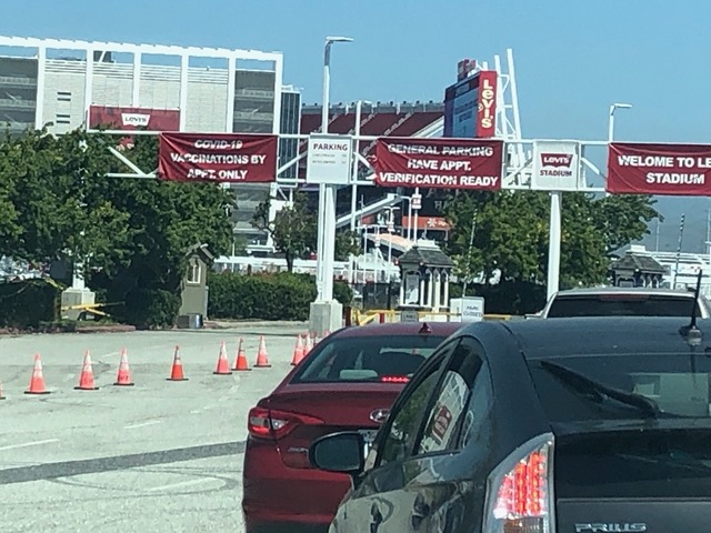 There were signs and volunteers everywhere