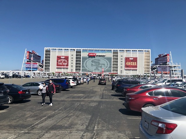 There was a steady stream of cars and people going in and out
