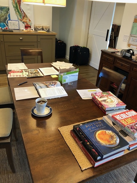 Creating the winter's menu and finishing Christmas letters 