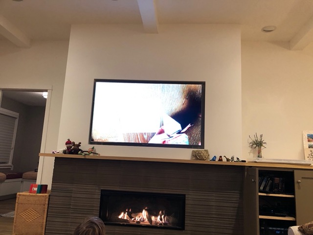 Watching Lela's origami video for public access TV