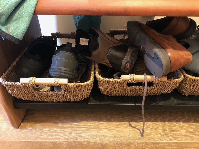 Too many shoes underneath