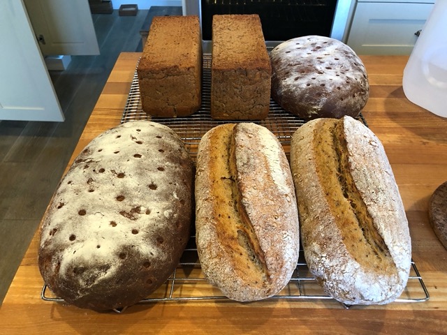 Rye and two sourdoughs