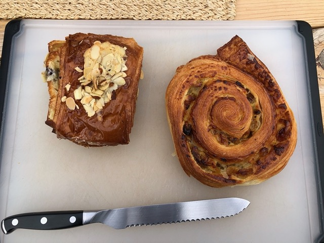 Two pastries from the market
