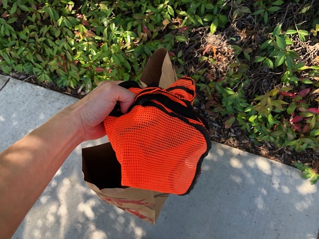 My orange vest for lunch duty