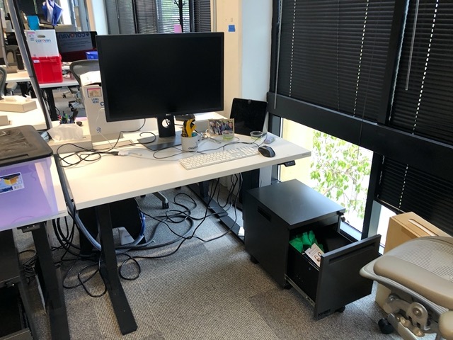 Mike's desk, untouched for a year