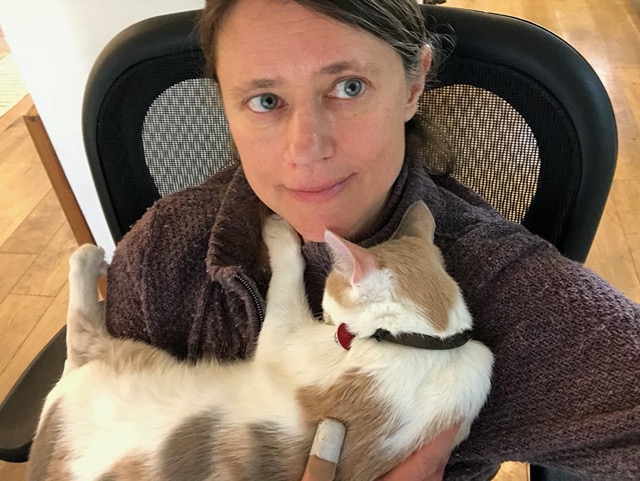 And also cuddle a cat
