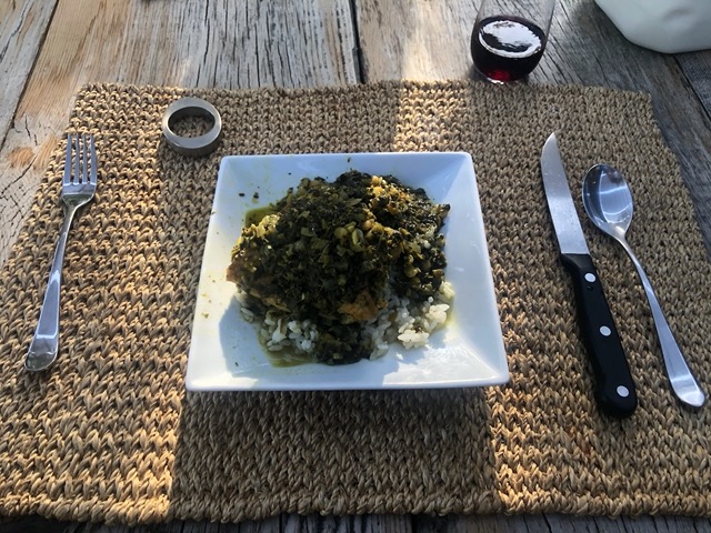 We made a delicious Persian stew together
