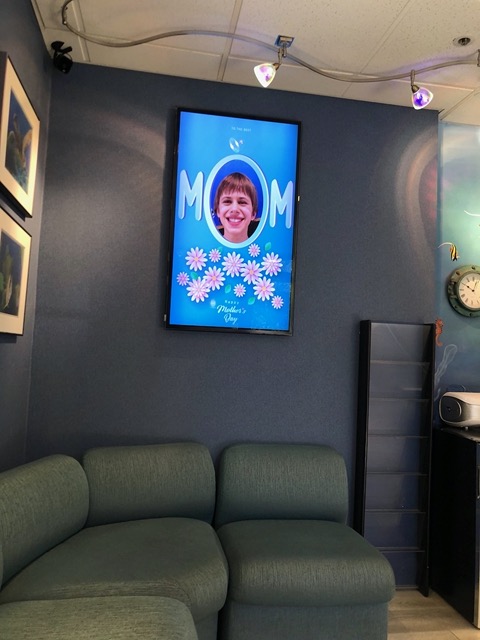 Owen's picture is in rotation at the orthodontist!