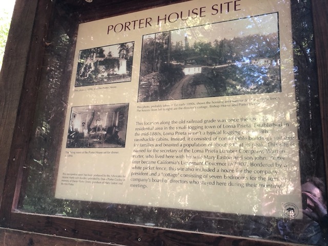Another ruin: the site of the Porter house