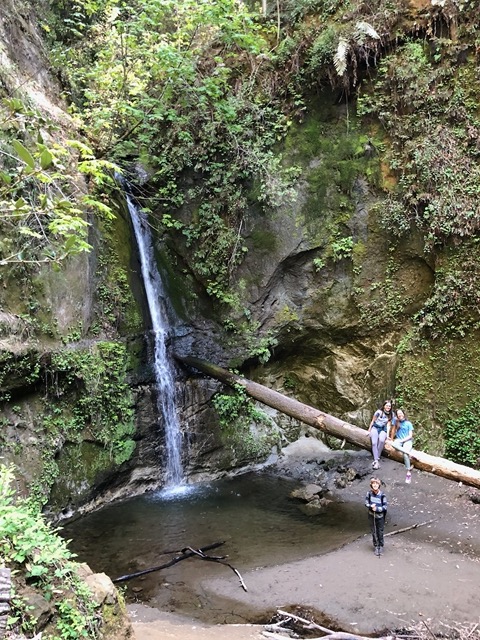 We reach our destination, the waterfall!
