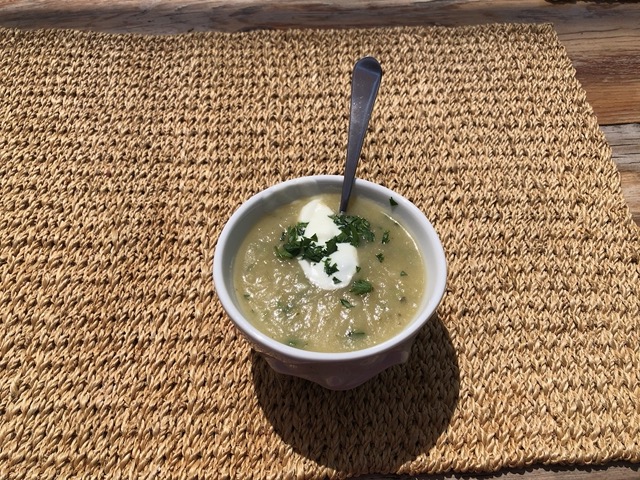 Spring stem soup