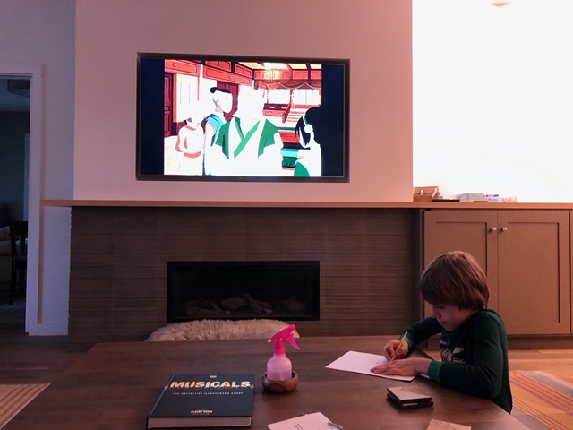 We watched Avatar, an anime series from the early 2000s