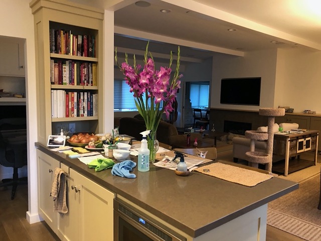 I started getting flowers for the house, too