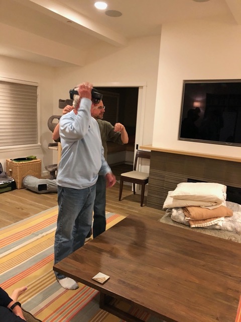 Bill trying the VR rig