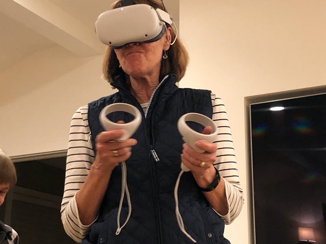 Leslie in hers