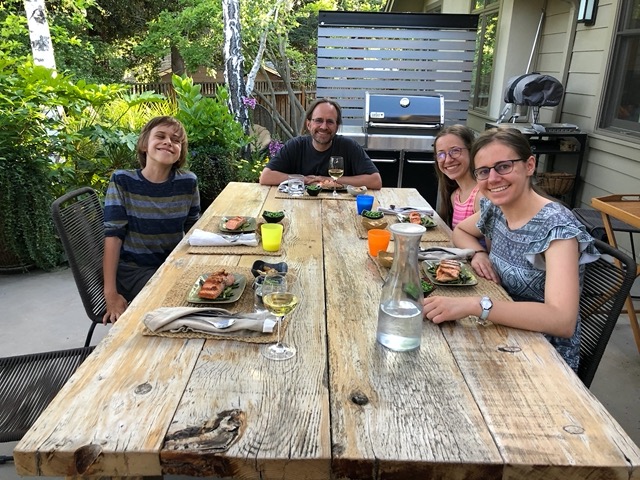 The family at dinner