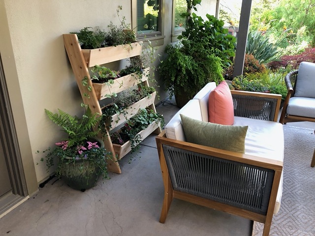View of our new planter box