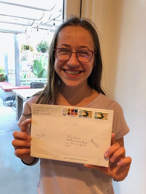 Ellie got a letter from Franziska!