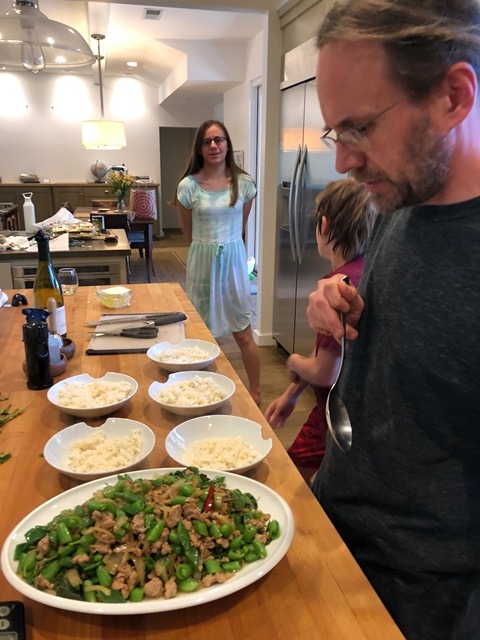 Getting ready to serve