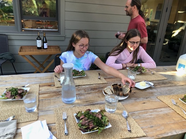 The day before, I made a Thai steak salad, always a big hit
