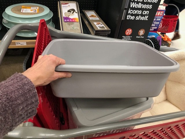 I got a bunch of supplies, like a litterbox
