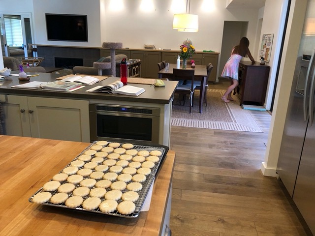 I made lemon cookies (from Fiona's lemons!)