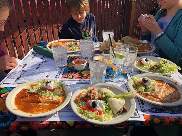 Big plates of food!