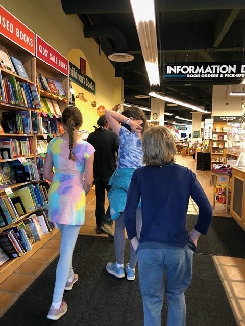 Afterwards we head to the bookstore in downtown Santa Cruz