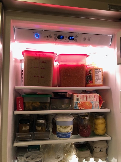 LOTS of soup in the fridge