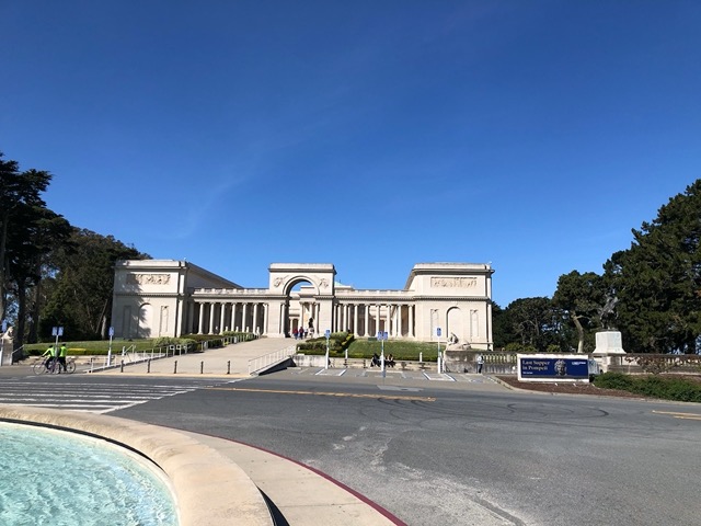 View of the Legion of Honor building