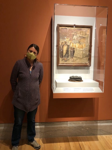 And I had Ellie take a picture of me next to the loaf and fresno