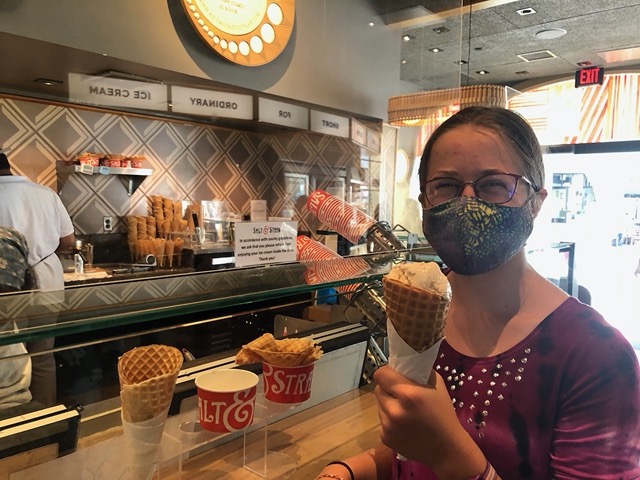 We got ice cream from Salt and Straw