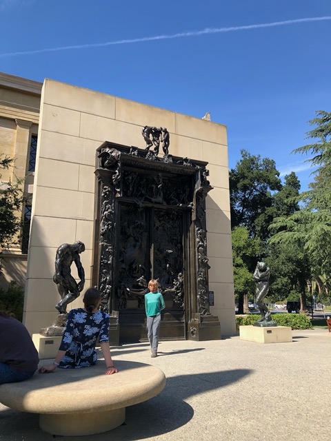 To see the Rodin sculptures, like the one outside the Legion of Honor