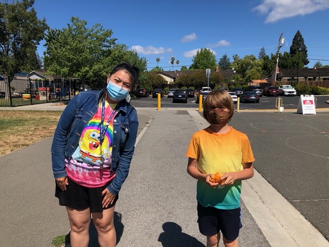 Owen and his 4th grade teacher, Ms. Vallejos