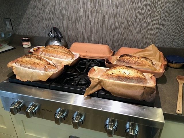 Bread fresh from the oven