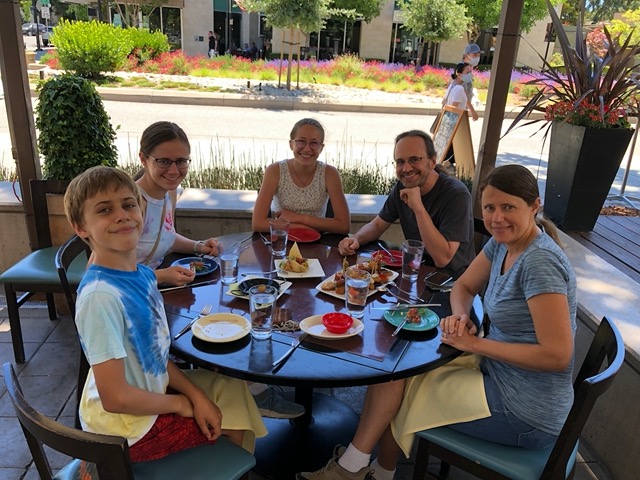 First time dining at a restaurant, outdoors, in our area since the pandemic