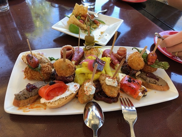 Tapas sampler plate, yum