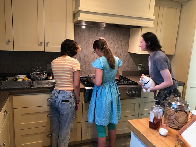 I was recruited to help with a second glaze attempt (they needed my sugar-heating skills)