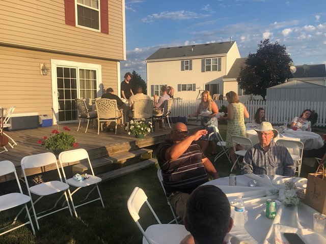 Family at the rehearsal dinner