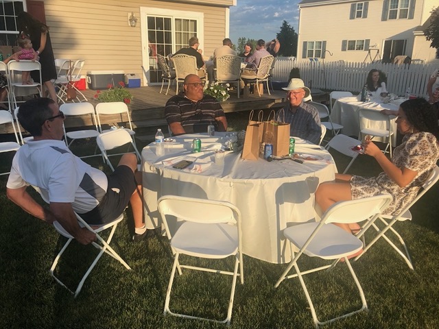 Marie's Dad, Scott, Mark, and Devon (Ian's sister)
