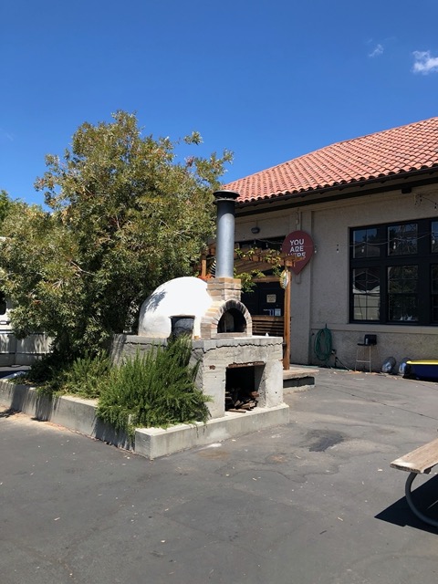 They have a pizza oven out back