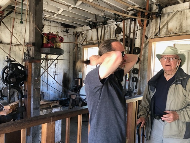 In one of the historic outbuildings of Wilder Ranch