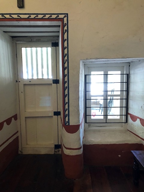 We got inside the mission buildings!  Check out those thick adobe walls