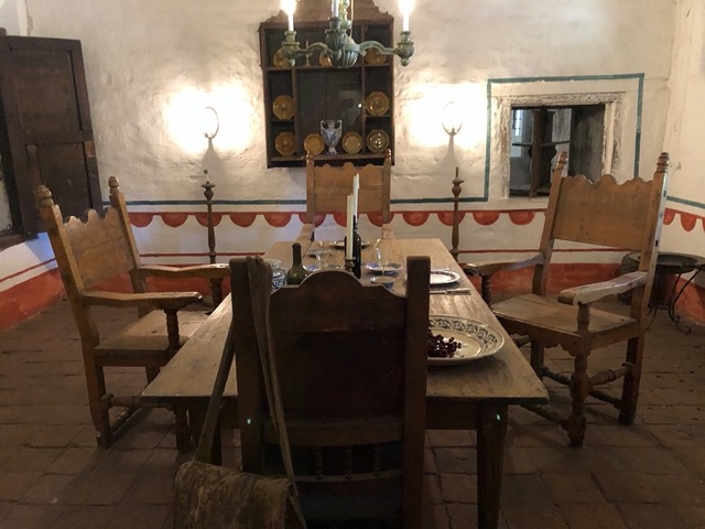 Dining room from late 1700s
