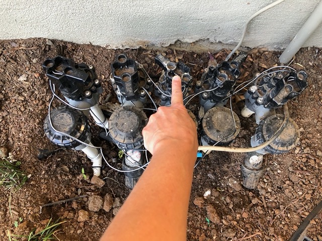 Troubleshooting the irrigation