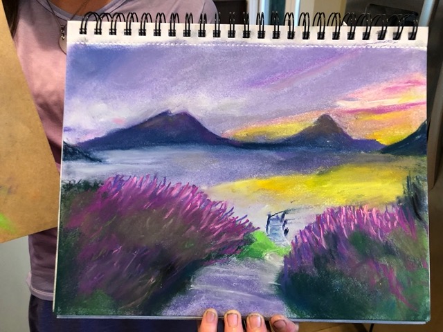 Purple landscape