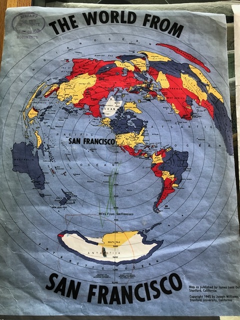I really liked this map.  Helps to visualize geographic facts about the Pacific, the Arctic, and the Atlantic