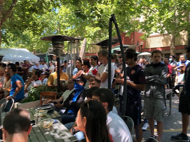 Sporting event.  Very popular!