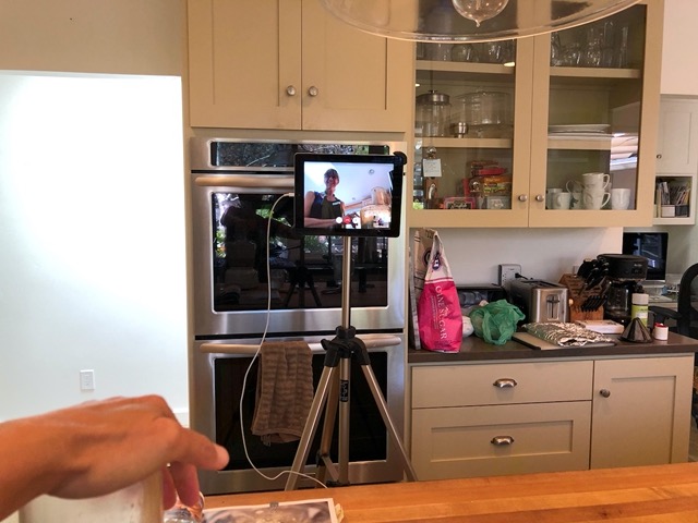 Cooking with Leslie over Zoom